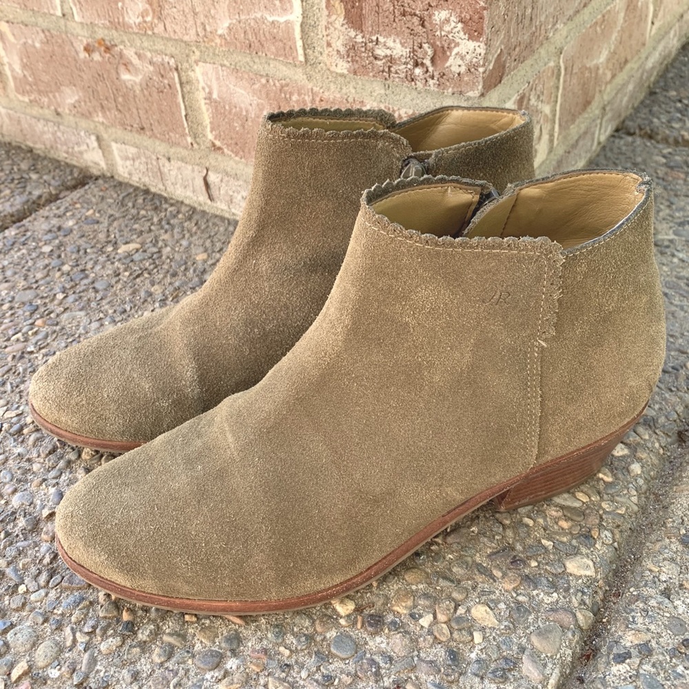 JACK ROGERS, Marianne, olive, suede booties!!